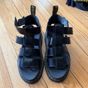 Dr. Martens Black Gladiator Sandals - last chance!